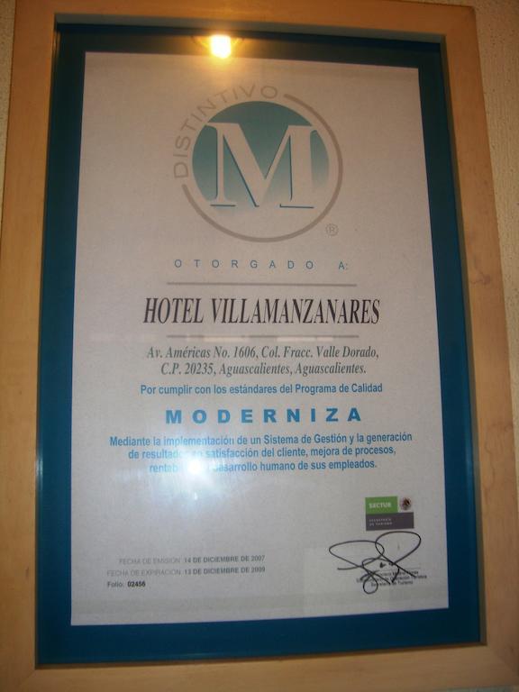 Hotel Villa Manzanares Aguascalientes Kültér fotó